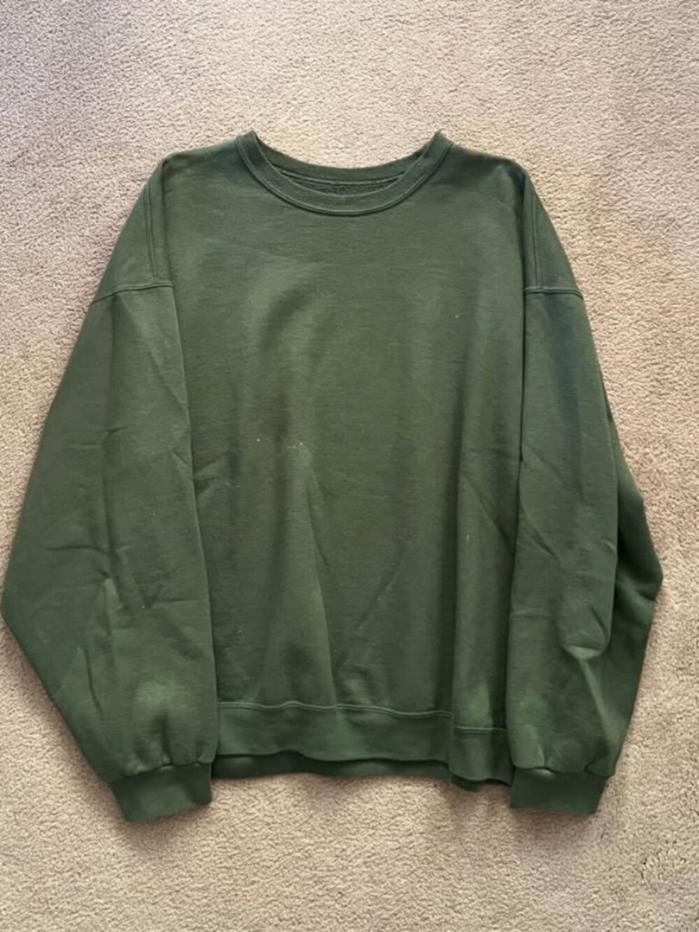 Vintage Green Fruit of the Loom Pullover Crewneck
